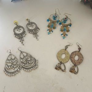 Vintage statement earrings